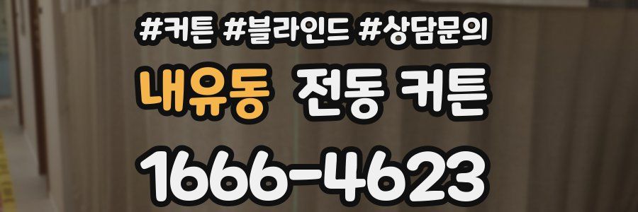 내유동 전동 커튼