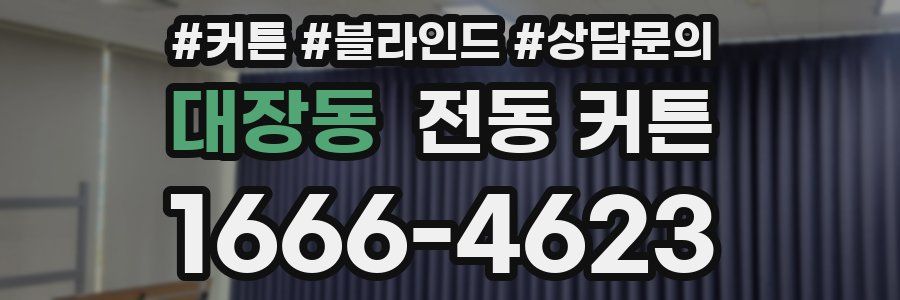 대장동 전동 커튼