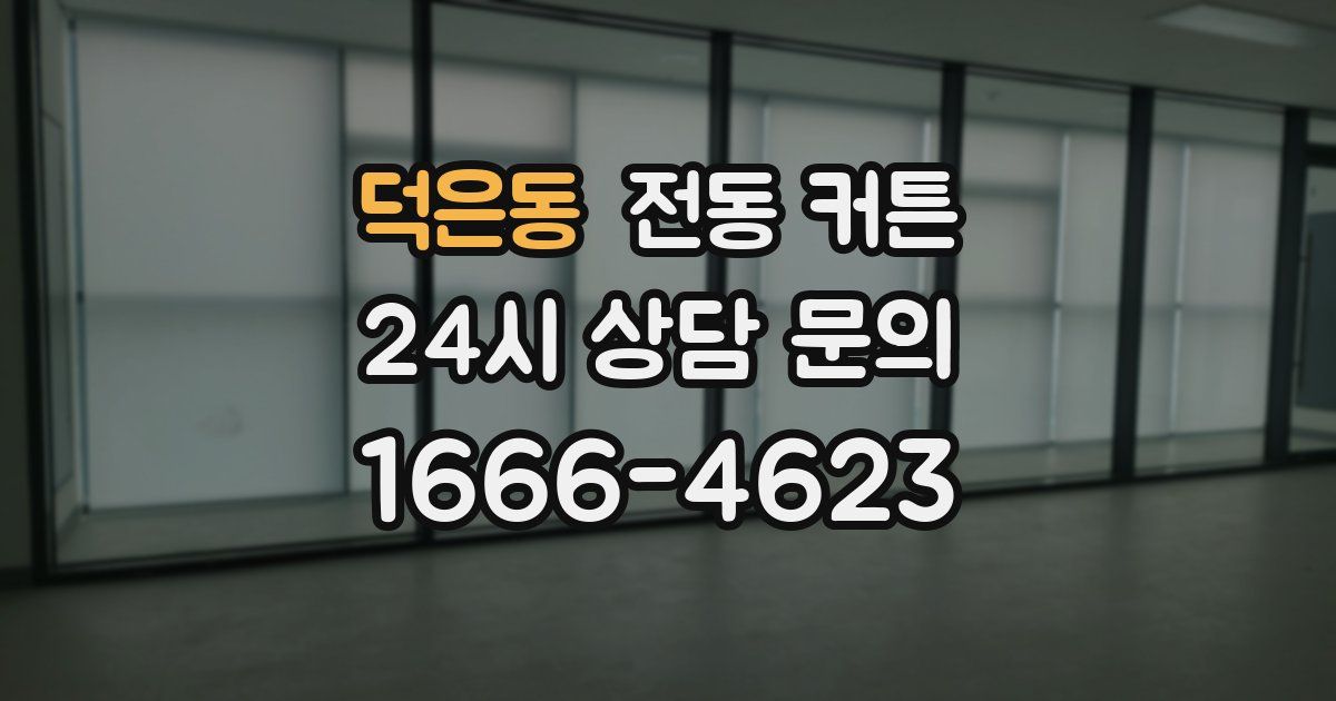 덕은동 전동 커튼
