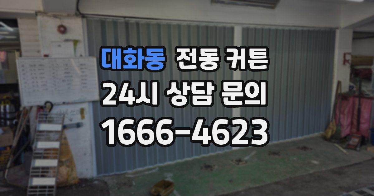 대화동 전동 커튼