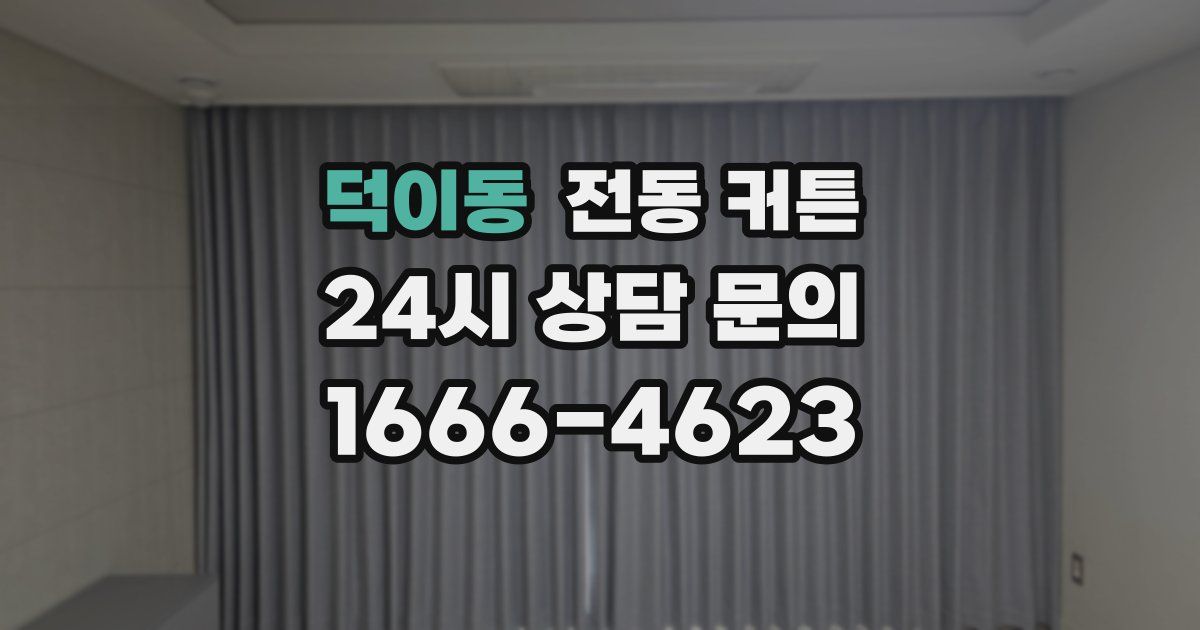 덕이동 전동 커튼