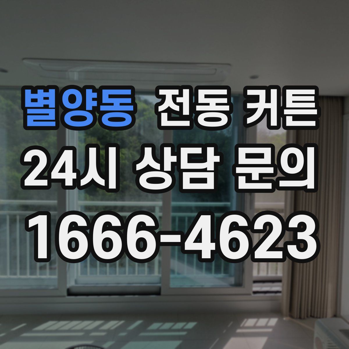 별양동 전동 커튼