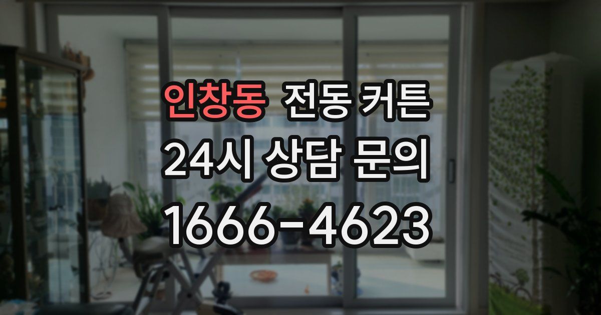 인창동 전동 커튼