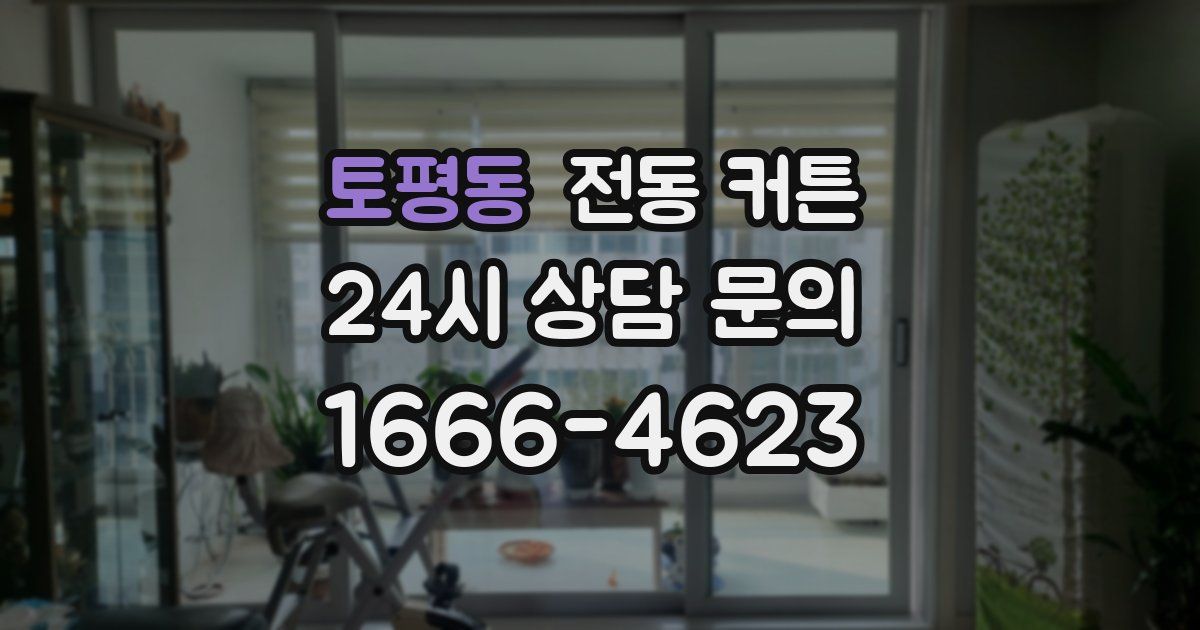 토평동 전동 커튼