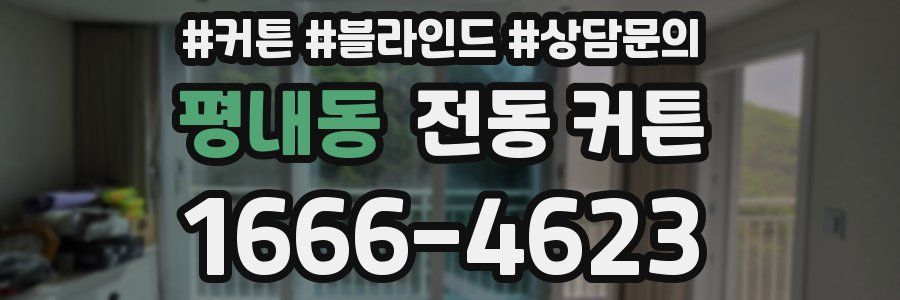평내동 전동 커튼