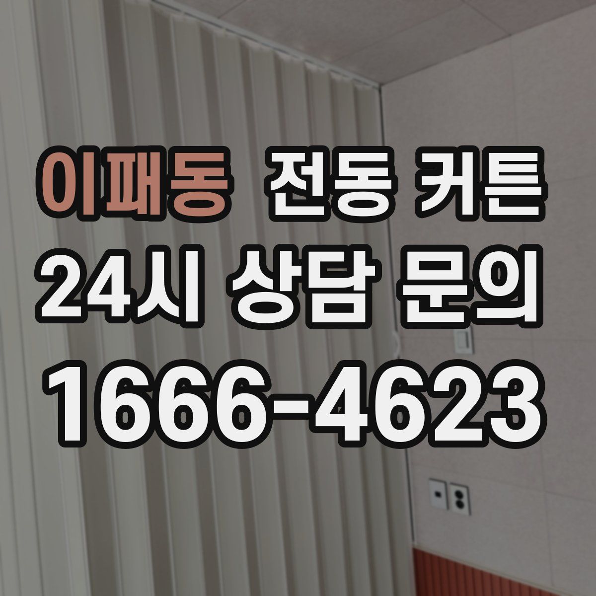 이패동 전동 커튼