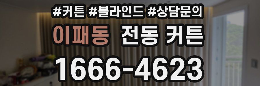 이패동 전동 커튼