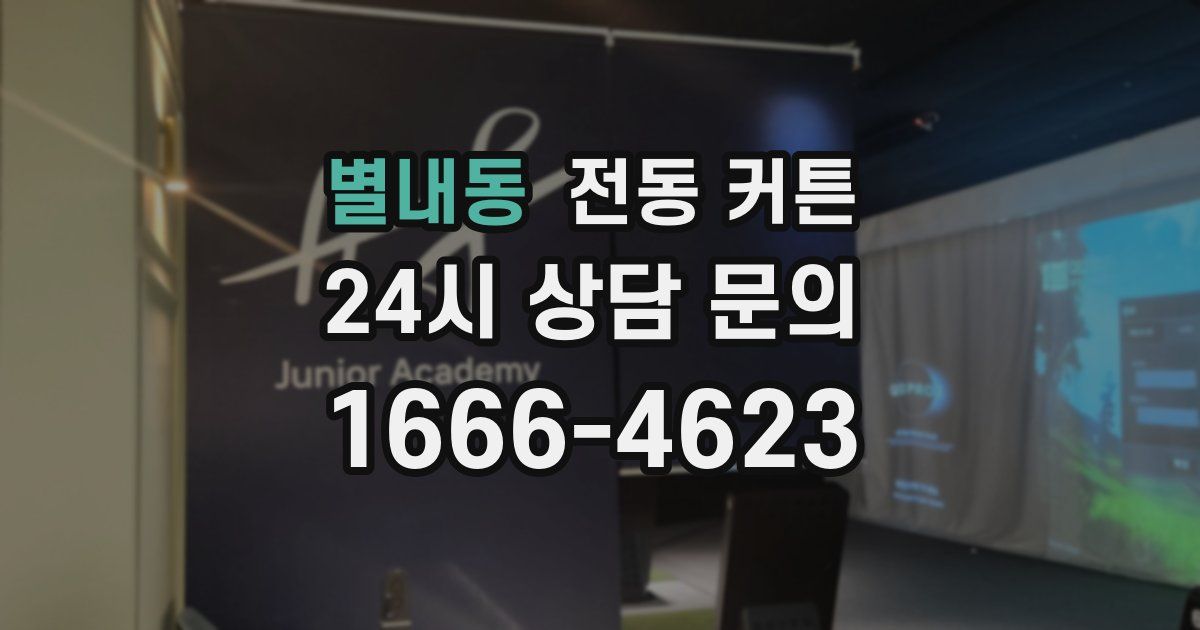 별내동 전동 커튼