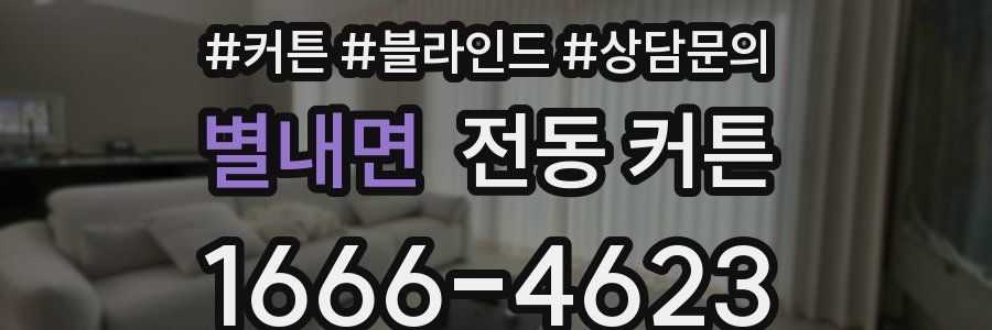 별내면 전동 커튼