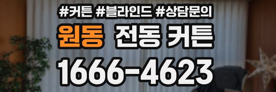 원동 전동 커튼