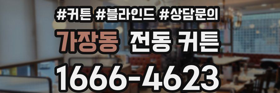 가장동 전동 커튼