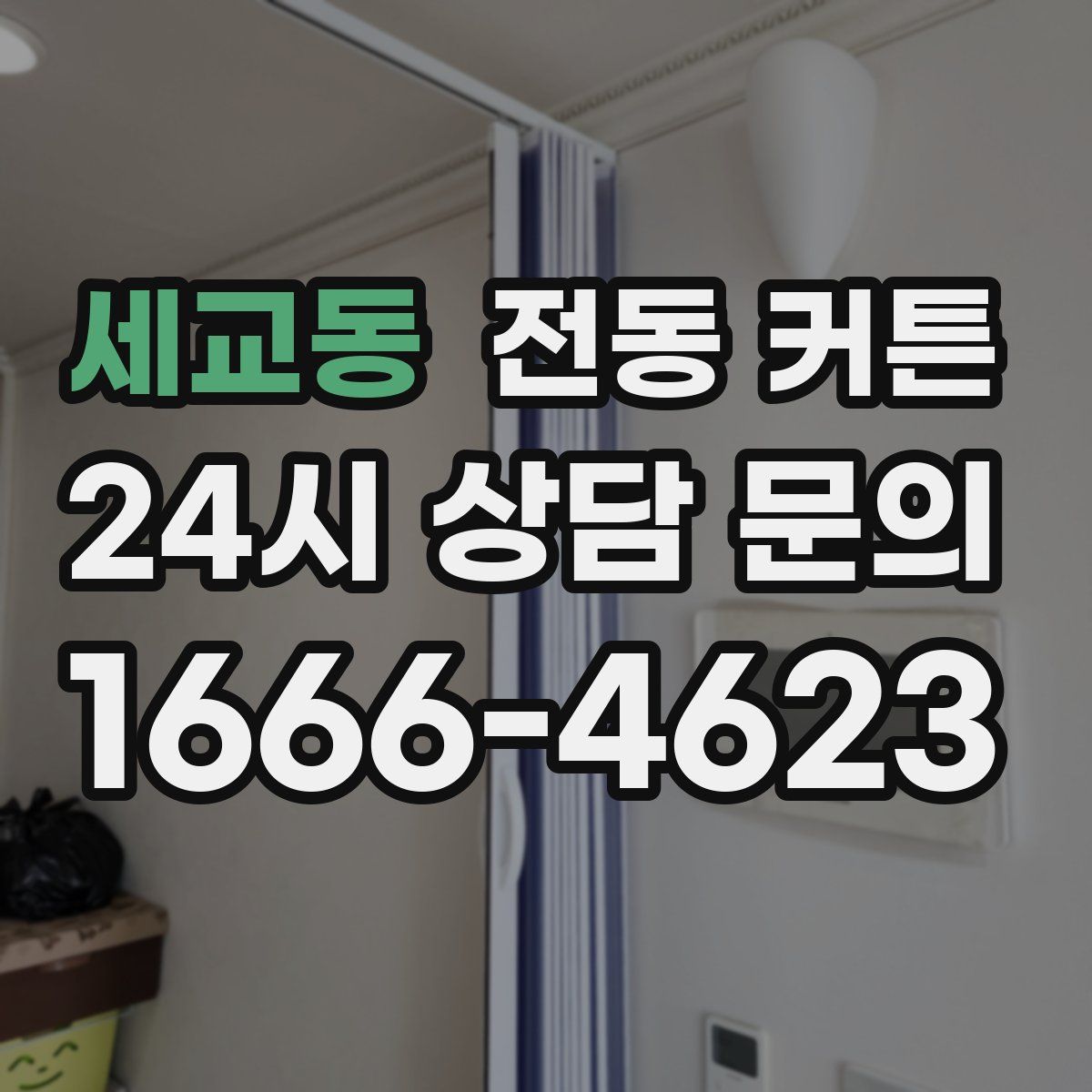세교동 전동 커튼