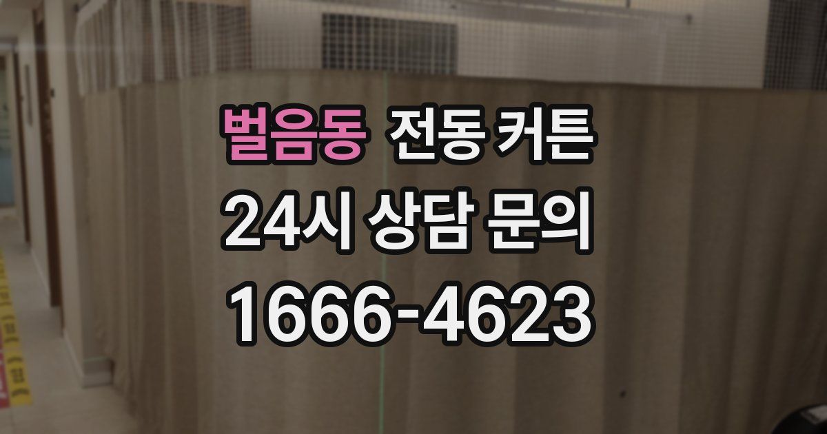 벌음동 전동 커튼