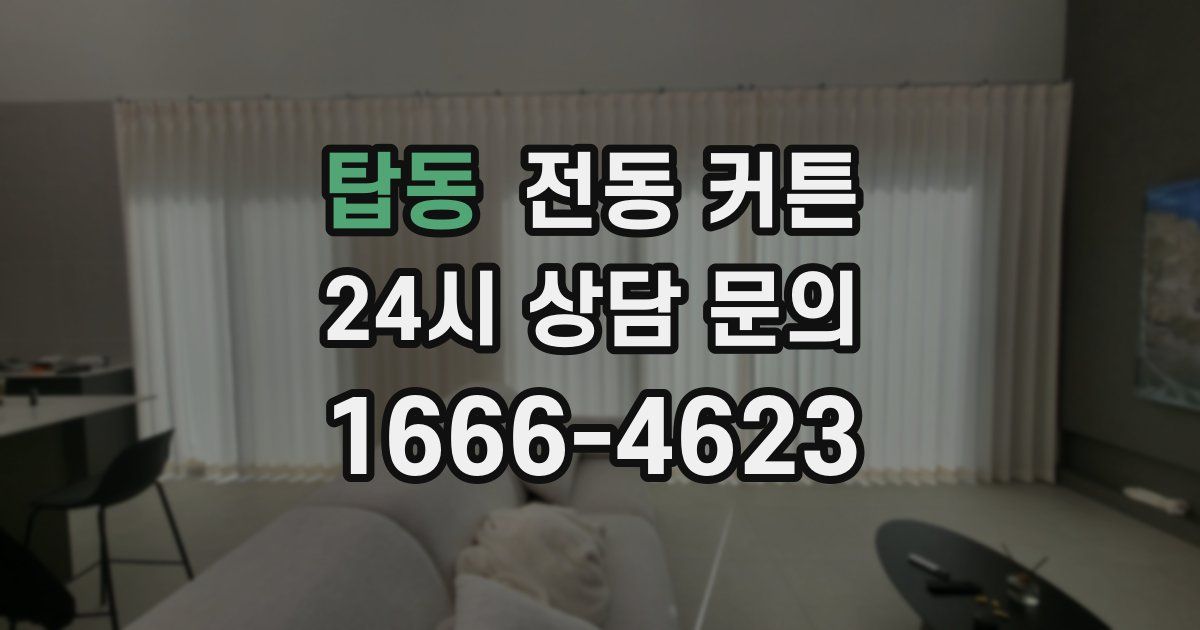탑동 전동 커튼