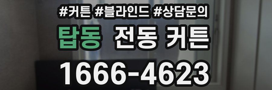 탑동 전동 커튼