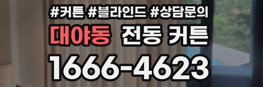 대야동 전동 커튼