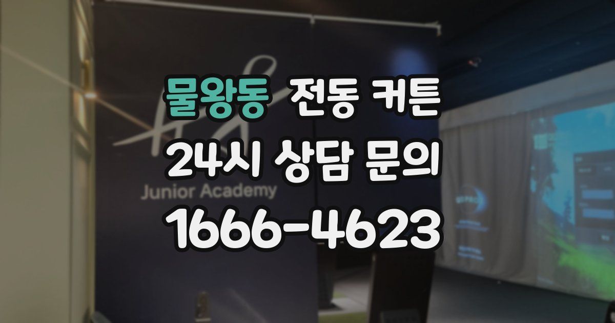 물왕동 전동 커튼