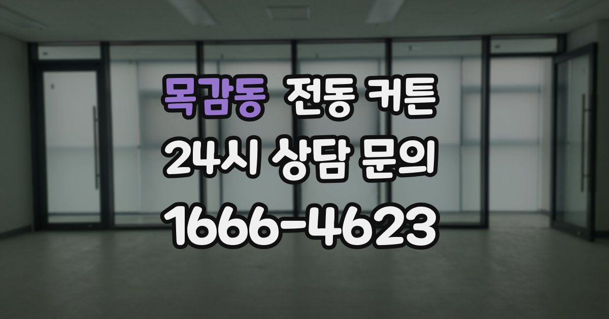 목감동 전동 커튼