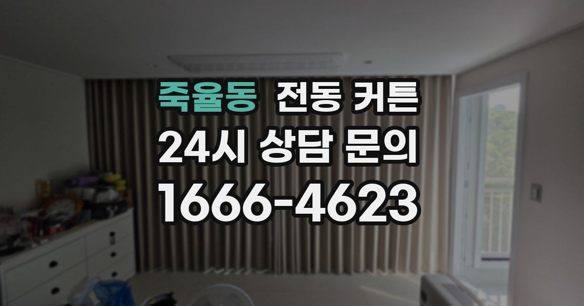 죽율동 전동 커튼
