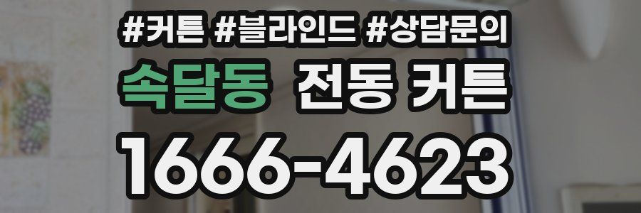 속달동 전동 커튼