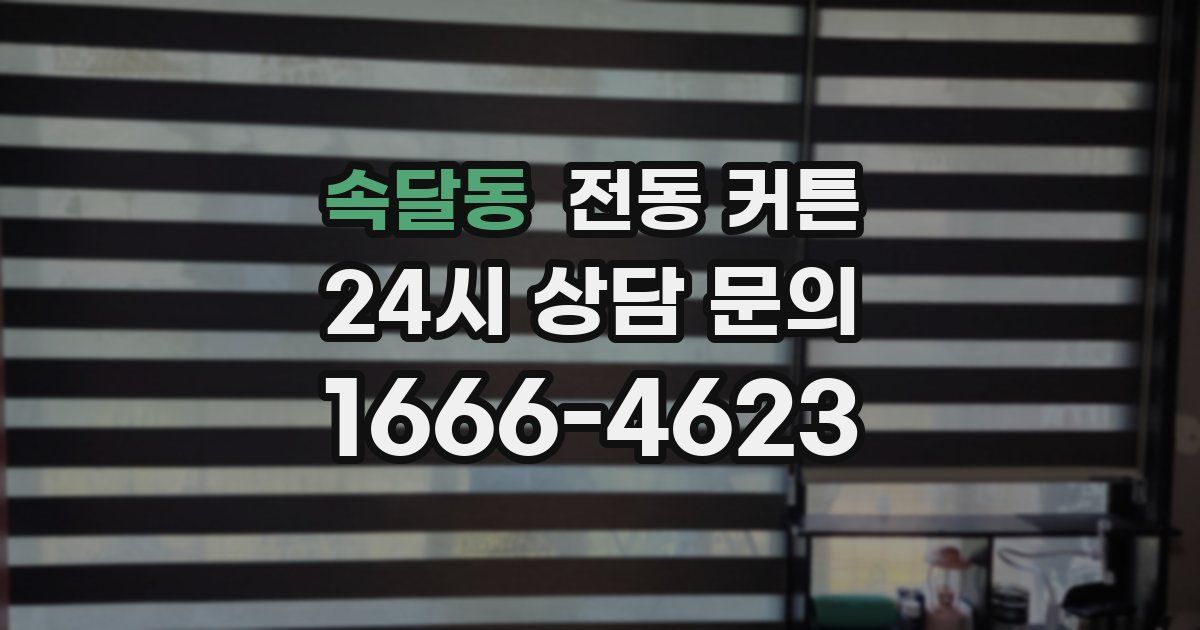 속달동 전동 커튼