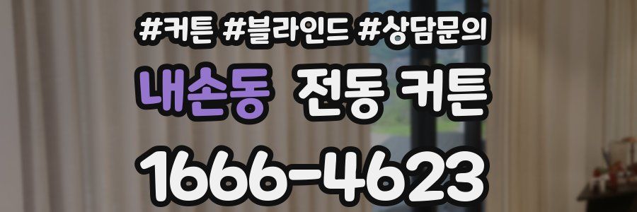 내손동 전동 커튼