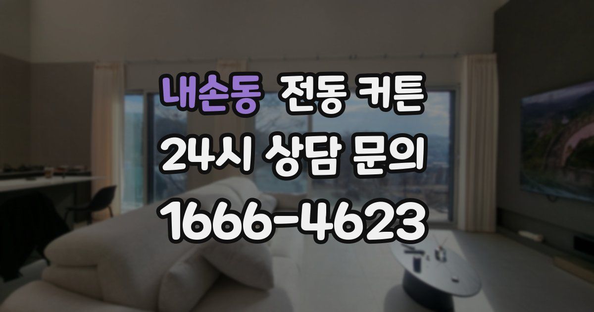 내손동 전동 커튼