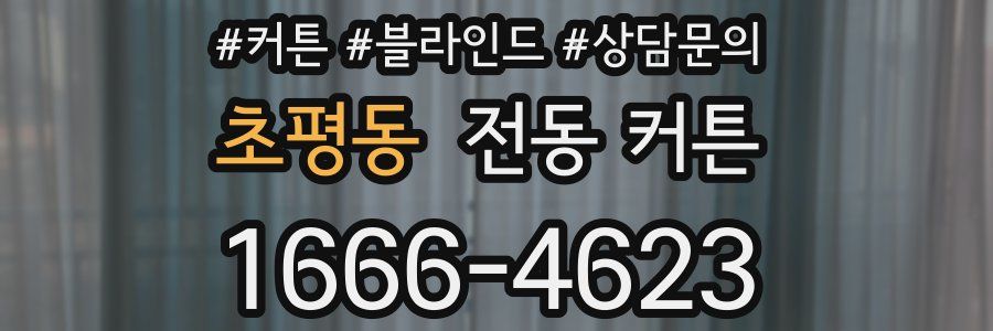 초평동 전동 커튼