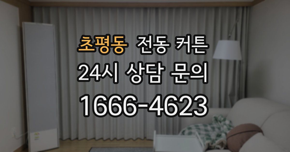 초평동 전동 커튼