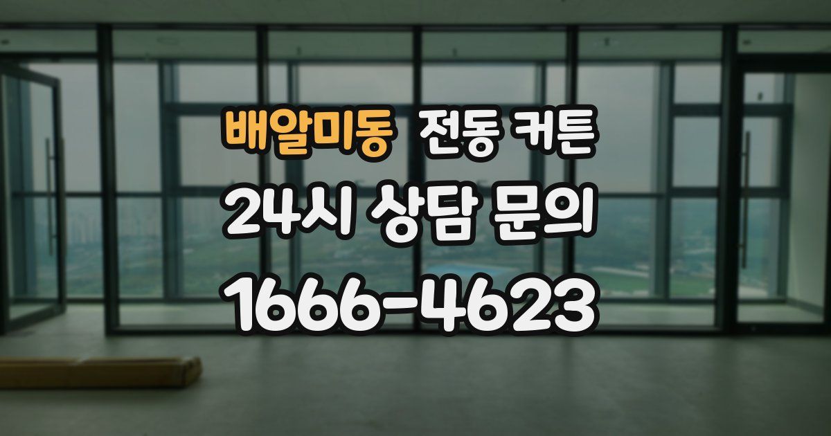 배알미동 전동 커튼