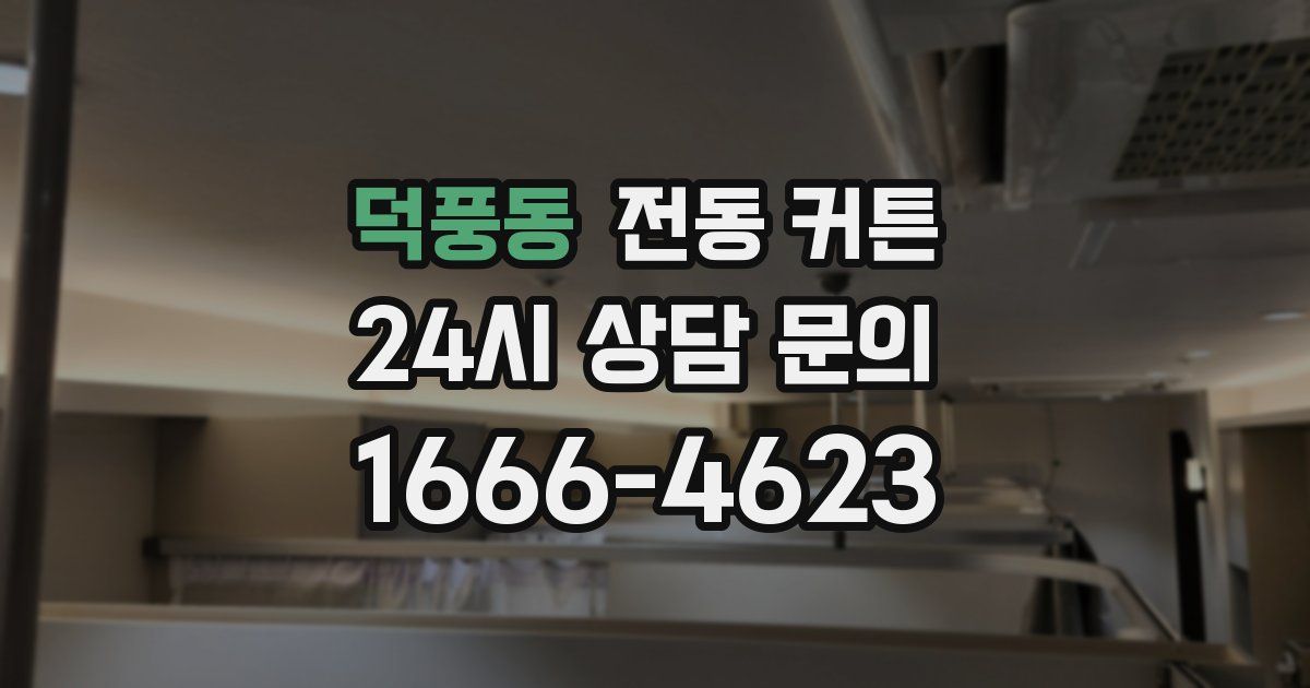 덕풍동 전동 커튼