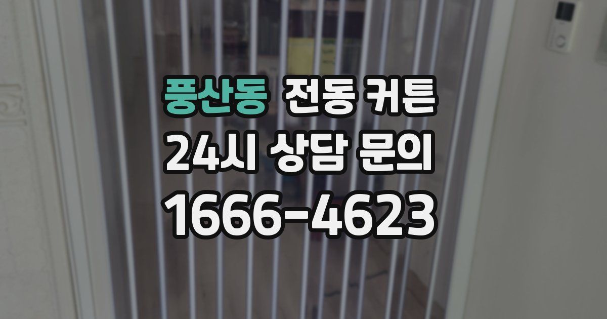 풍산동 전동 커튼
