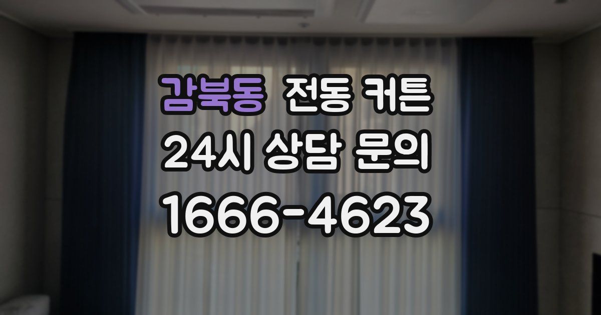 감북동 전동 커튼