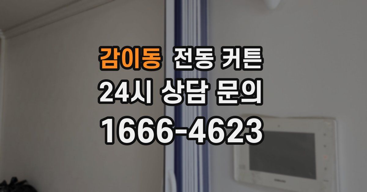 감이동 전동 커튼