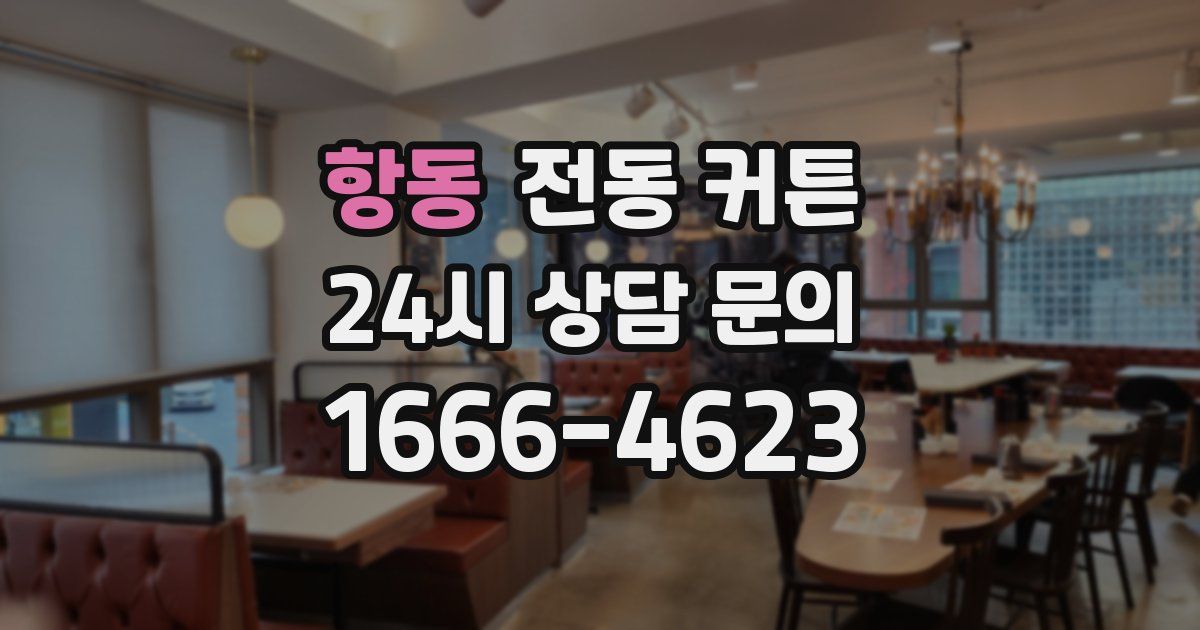 항동 전동 커튼