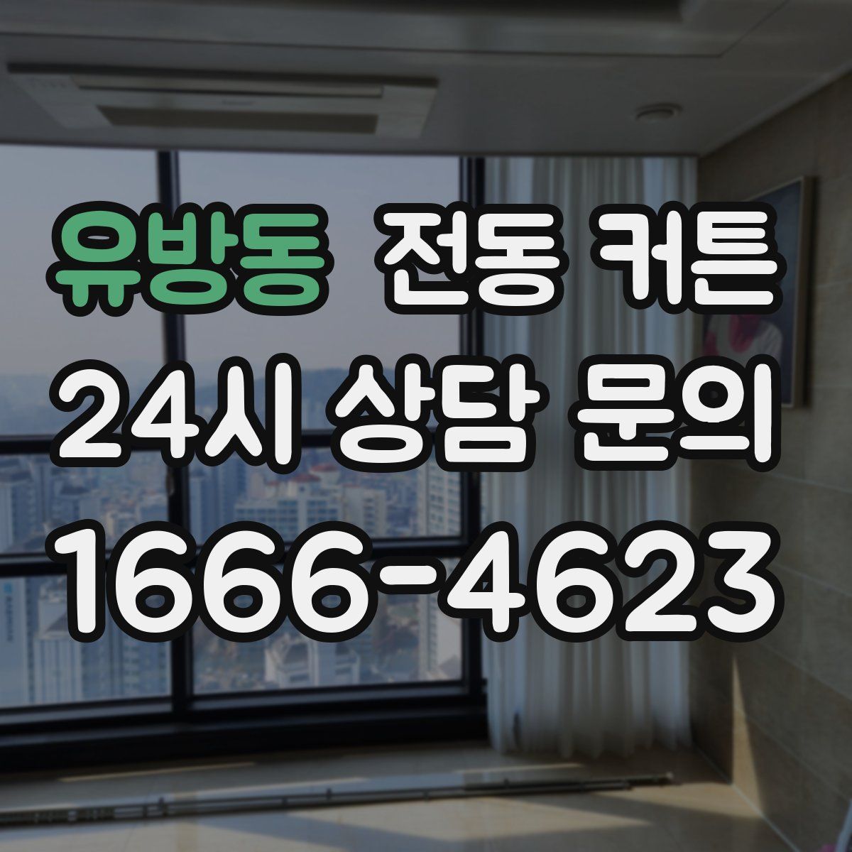 유방동 전동 커튼
