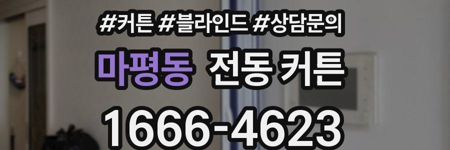 마평동 전동 커튼