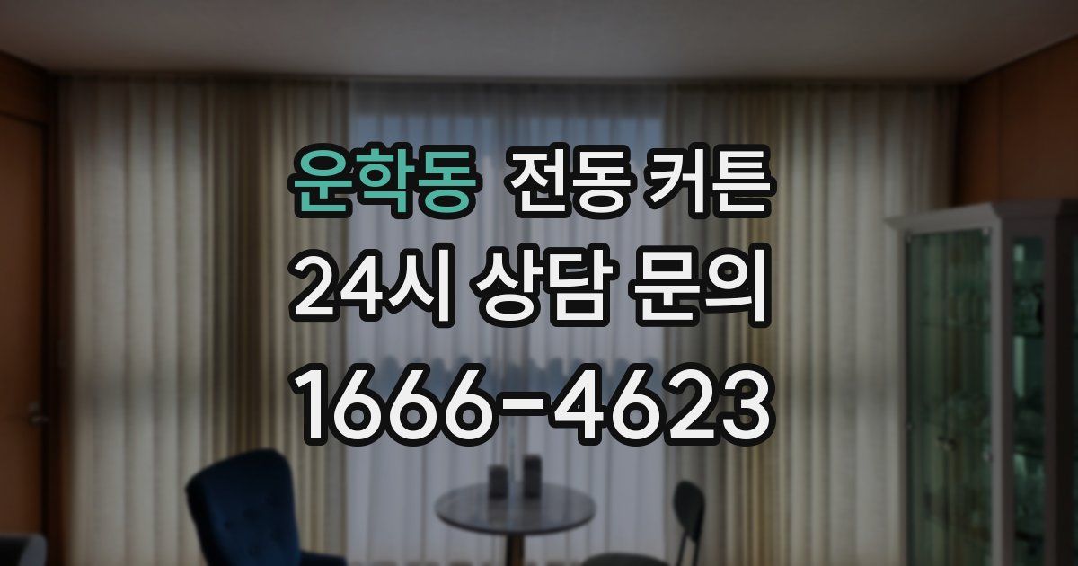 운학동 전동 커튼