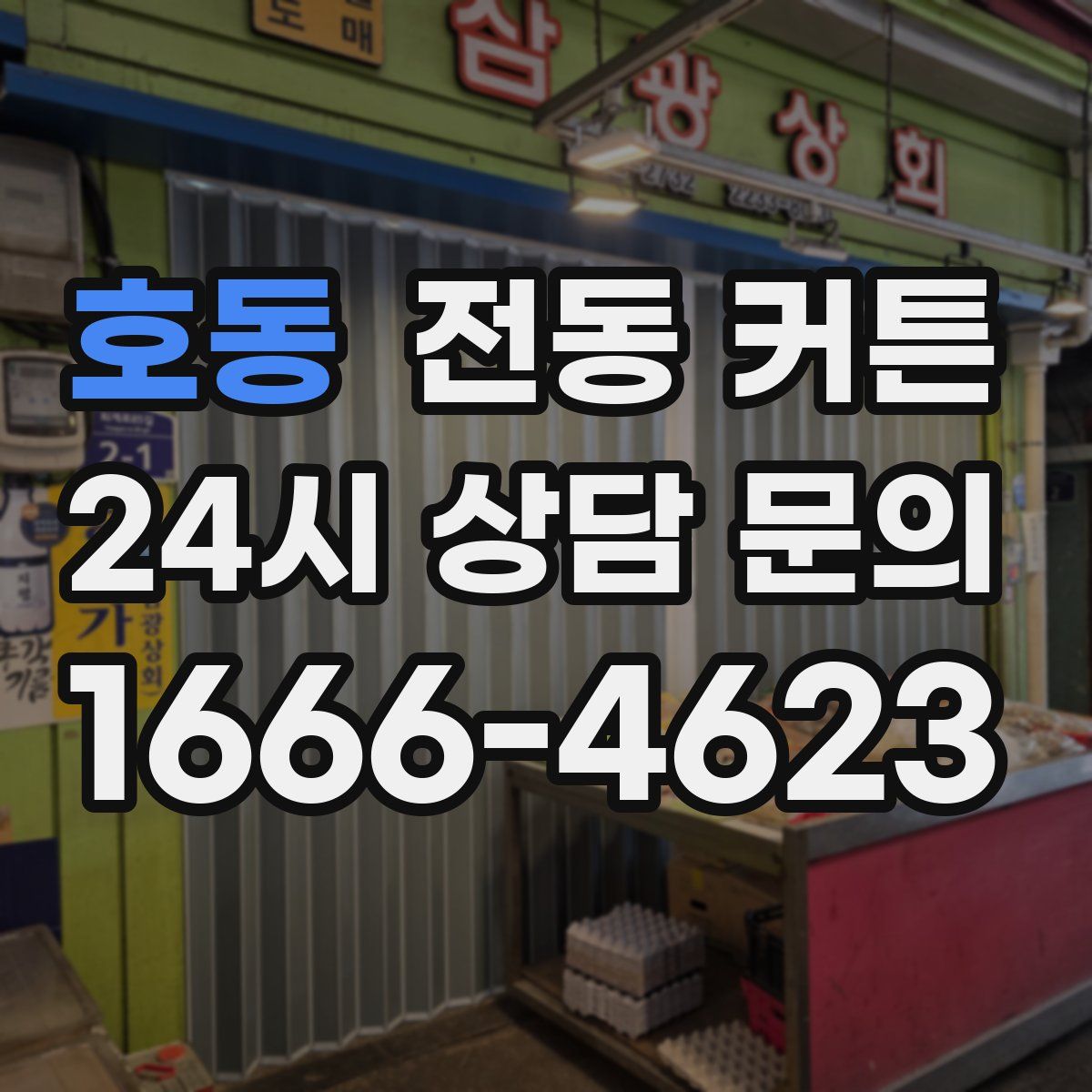 호동 전동 커튼