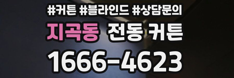 지곡동 전동 커튼