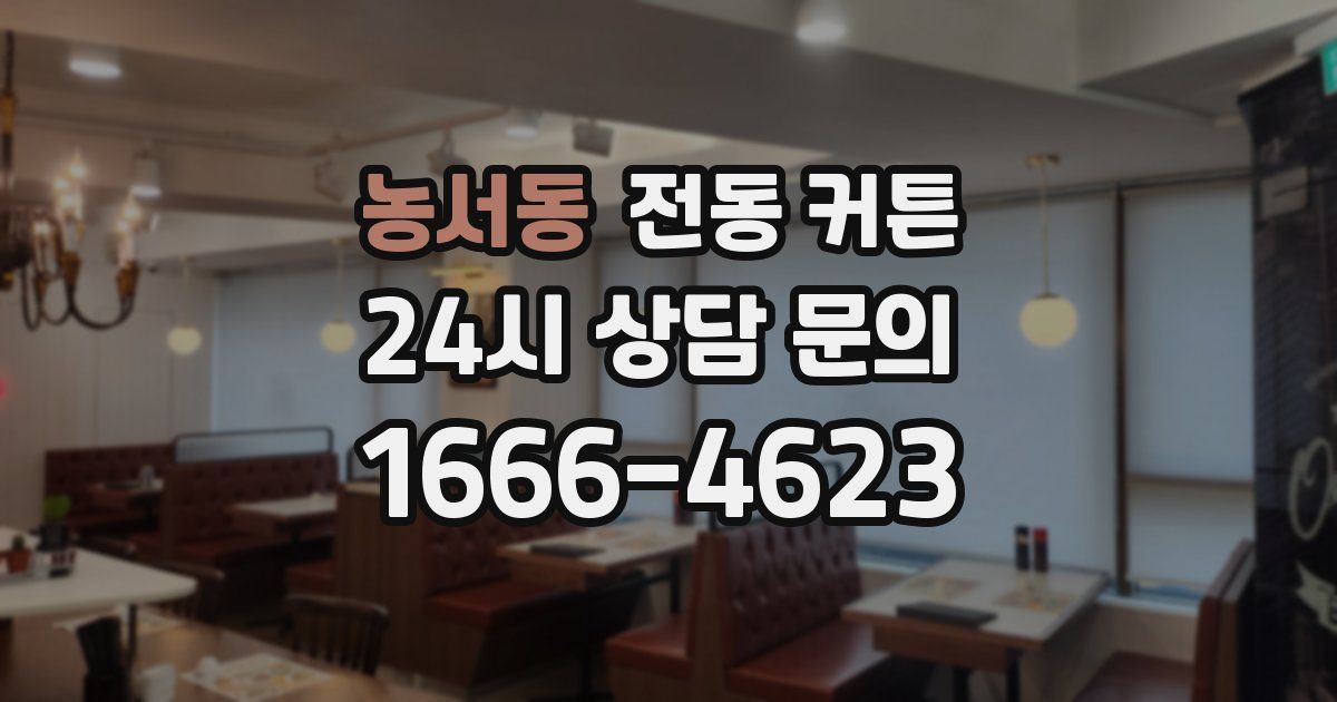 농서동 전동 커튼