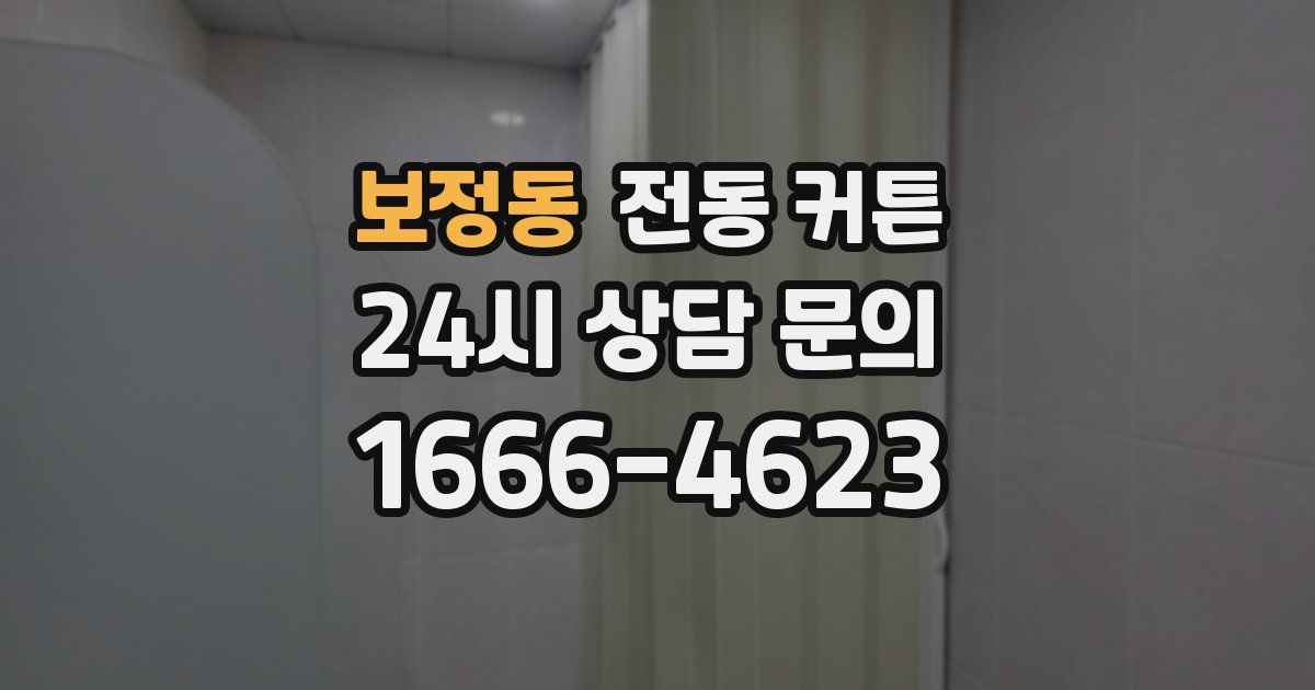 보정동 전동 커튼