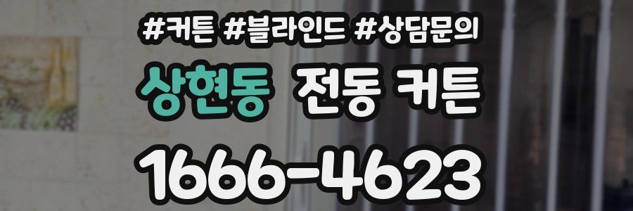 상현동 전동 커튼