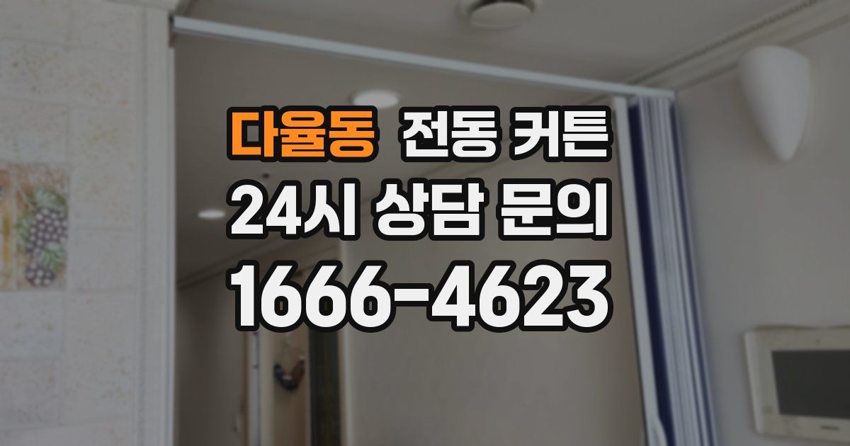 다율동 전동 커튼