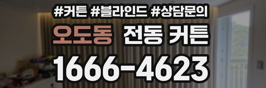 오도동 전동 커튼