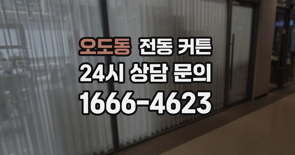 오도동 전동 커튼