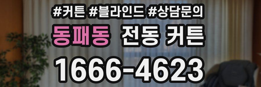 동패동 전동 커튼