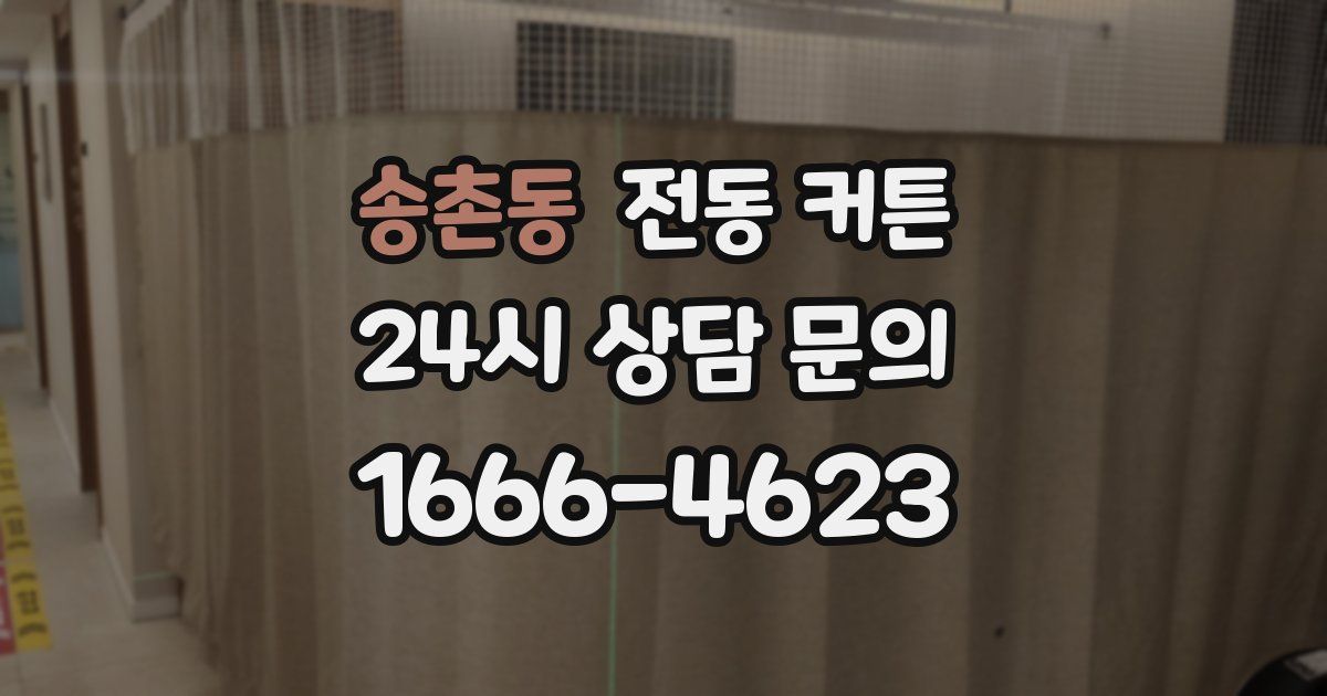 송촌동 전동 커튼