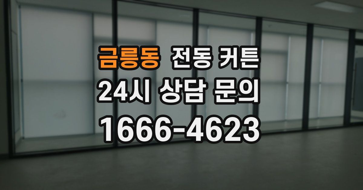 금릉동 전동 커튼