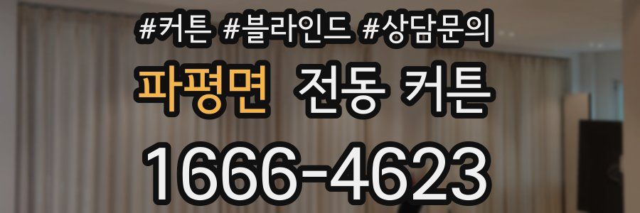 파평면 전동 커튼